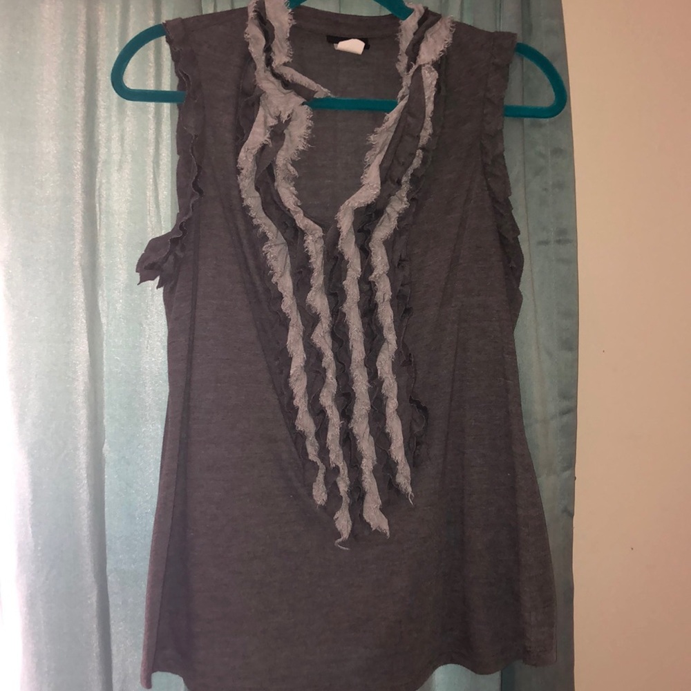 Gray knit Top